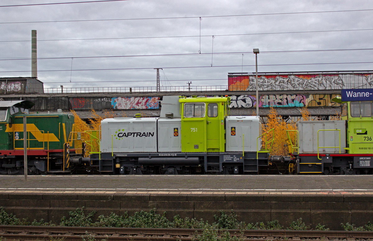 Lok 701 der DE (98 80 0170 010-9 D-DE) in Wanne-Eickel.