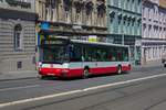 Seit Mitte der 1990er-Jahre waren in Prag Niederflurbusse in Form von Karosa Citybus-Modellen, die auf dem Fahrzeugtyp Renault Agora basieren im Einsatz. Im Jahr 2020 kam das Ende fr die letzten Fahrzeuge dieses Typs in der tschechischen Hauptstadt. Rund ein Jahr vor der Abstellung war Wagen 3405 (Baujahr 2004) auf der Linie 123 unterwegs.