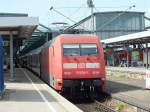 BR 101/285011/101-028-steht-am-3813-mit 101 028 steht am 3.8.13 mit IC 1268 (Mnchen-Karlsruhe) in Stuttgart Hauptbahnhof.