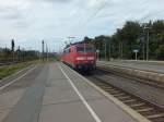 111 087 fährt am 13.08.14 mit einem RegionalExpress nach Braunschweig in Hannover ein.
