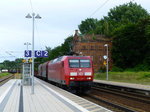 Güterzugzeit in Apolda: DB 145 026 Richtung Westen am 3.7.16