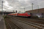BR 146/535586/unterwegs-nach-minden-ist-146-269 Unterwegs nach Minden ist 146 269, die hier mit einem RE6 den Düsseldorfer Hauptbahnhof verlässt.