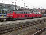 218 419 und 433 warten in einem Stumpfgleis des Münchner Hauptbahnhofes auf weitere Einsätze.