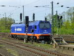 Die Raildox-Maxima 264 002 am 12.5.17 auf einem Abstellgleis in Hamm.