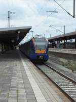 427 002 (427 136) und 424 056 (427 147) sind am 13.08.14 aus Richtung Kassel an ihrem Endbahnhof Göttingen und fahren nun in Richtung Güterbahnhof, wo sie ihre Wendezeit verbringen werden.