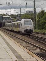 460 007 der Mittelrheinbahn ist am 26.08.14 als Regionalzug aus Koblenz in Mainz angekommen und wird jetzt abgestellt.