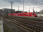 BR 611/358936/611-039-rangiert-am-310714-im 611 039 rangiert am 31.07.14 im hinteren Bereich des Ulmer Hauptbahnhofes.