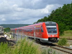 BR 612 qRegioSwingerq/523287/re-7-nach-erfurt-in-den RE 7 nach Erfurt in den Staubwolken in Grimmenthal: 612 144 und 612 148 am 12.7.16.