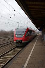 Als Leerfahrt schlich sich 643 075 an, der später am Tag in der Abstellgruppe westlich des Dortmunder Hauptbahnhofes gesehen wurde.