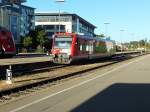 Am Abend des 31.7.13 erreicht 650 322 den Bahnhof Friedrichshafen Stadt.