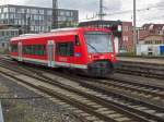 650 321 erreicht am 31.07.14 aus Richtung Weißenhorn den Ulmer Hauptbahnhof.