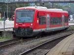 650 109 verlässt am 31.07.14 als RB nach Biberach Süd den Ulmer Hauptbahnhof.