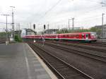 628 504 und ein weiterer 628er verlassen den Dsseldorfer Hauptbahnhof, 03.05.2012.