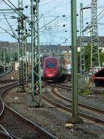 Nachschuss auf Thalys 4305 am 3.8.13 in Dsseldorf.