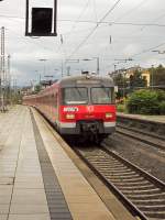 420 432 und 428 fahren am 26.08.14 als S8 nach Offenburg Ost in Mainz Hauptbahnhof ein.