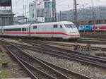 402 016 und 018 werden am 07.08.14 zur Fahrt nach Hamburg und Bremen bereitgestellt.