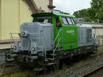 Diese G6 mit der NVR-Nummer 98 80 0650 083-5 D-VL ist am 12.7.19 in Witten Hbf abgestellt, sie ist für ein nordrhein-westfälisches Bauunternehmen unterwegs.