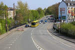 Leuchtend gelb sind die Busse des Reiseunternehmens Graf.