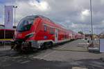 Eine auf drei Wagen verkürzte Garnitur des neuen Nürnberg-Ingolstadt-München-Express (NIM) war auf der Innotrans 2018 ausgestellt.