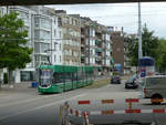Wagen 5029 auf der Linie 1 am Basler Bahnhof St. Johann, 11.06.219.