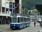 be-46-tram-2000-6/690961/tram-2058-nach-auzelg-am-bahnhof Tram 2058 nach Auzelg am Bahnhof Oerlikon, 14.6.19.
