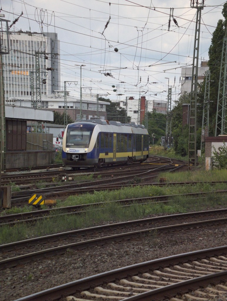 648 091 der NWB kommt am 21.08.14 aus Richtung Osnabrück in Bremen an.
