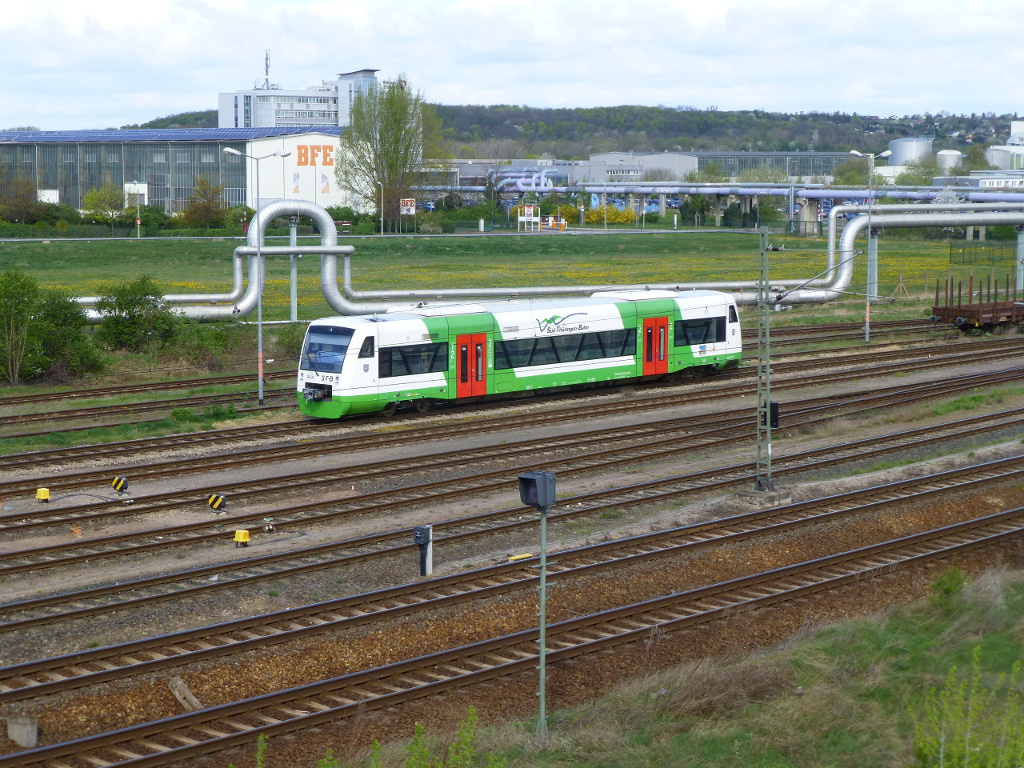 EB-Regioshuttle im Bahnhof Erfurt Ost, 8.4.2014.