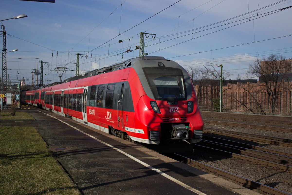 Nachschuss auf 442 102, der am 25.02. als RE9 nach Aachen unterwegs war.