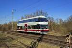 Am 19.03.25 streikten die Beschftigten der Berliner Verkehrsbetriebe und auch auf dem Gterauenring in der Wuhlheide herrschte Flaute. Unterbrochen wurde die Stille nur von 670 002 'Alma', einem Vertreter der Doppelstockschienenbusse, der mittlerwe ...