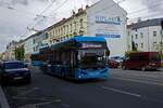 Die meisten in Ostrava eingesetzten Trolleybusse basieren auf Solaris-Modellen.