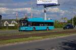 Ein mit CNG betriebener Solaris Urbino mit der Nummer 7169 f�hrt am 25.04.24 auf der Linie 49 zur Endstelle Opavsk� am Stadtrand von Ostrava.