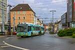 Auch Wagen 268 wirbt fr die Nachhaltigkeit des ffentlichen Nahverkehrs. Etwas berraschend, dass die SWS das Verkehrsmittel noch nicht in  -Bus  umgetauft haben.