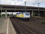 Und noch ein Metronom: 146 538 zieht ihren sieben-Wagen-Zug in Richtung Uelzen.