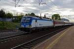 Die von der ČD angemieteten und angekauften Vectron wurden nur schrittweise mit dezenten Hinweisen auf den Fahrzeugnutzer versehen.