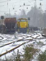 V 156 der Teuteburger Wald-Eisenbahn TWE in Dsseldorf-Rath am 12.3.2013.