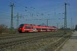 Auf der Fahrt von Knigs Wusterhausen nach Potsdam-Golm wird 442 316 in wenigen Augenblicken einen Zwischenstopp in Saarmund einlegen.