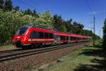 Auf der Fahrt von Knigs Wusterhausen nach Golm wird 442 316 in wenigen Augenblicken am Haltepunkt Ludwigsfelde-Struveshof anhalten.