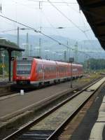 Am 20.8.13 verlasst diese Doppeltraktion aus 612ern den Hauptbahnhof von Kassel Richtung Hagen.