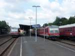 628 518 und 574 (links) am 10.08.2011 in Gerolstein.