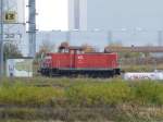 ex-DR 346 852 hiet heute 9 und fhrt fr Wedler und Franz Logistik (WFL), hier am 22.10.13 am Containerterminal dse GVZ Erfurt.