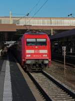 dusseldorf-hauptbahnhof/397827/101-014-steht-am-02012015-im 101 014 steht am 02.01.2015 im sonnigen Düsseldorfer Hauptbahnhof.