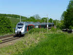 Abellio/648600/eine-regionalbahn-richtung-sachsen-anhalt-hat-von Eine Regionalbahn Richtung Sachsen-Anhalt hat von Erfurt kommend Hopfgarten verlassen, 7.5.2018.