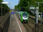 Die S9 ist seit 2020 auch weiter östlich als Wuppertal Hauptbahnhof unterwegs, so wie hier am 7.
