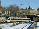 Eurobahn-ET 7.03 nach Hamm, hier am 12.2.2021 in Steinbeck.