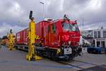 Von der Firma Windhoff in Rheine stammen diese Fahrzeuge für den Einsatz in Rettungszügen, die die Schweizer SBB beschafft.