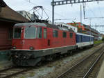 Auf einem Nebengleis im Bahnhof Zürich Seebach steht am 14.6.19 der sogenannte Jail Train, einer der Gefängiszüge in der Schweiz.