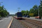 Wagen 9384 an der Haltestelle Hotel Golf am 24.06.2019.