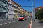 Die Triebwagen 8448 und 8353 haben am 24.06.19 ihr Fahrtziel Kotlřka fast erreicht.