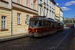 Nach einigen Jahren Pause war Wagen 8286 im Jahr 2023 der erste mit Niederflurteil rekonstruierte T3, der an den DP Praha bergeben wurde.