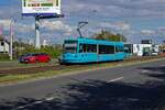 Nur in Ostrava und Olomouc ist die Weiterentwicklung der Skoda-Baureihe 03T, der Inekon 01 Trio, im Einsatz.